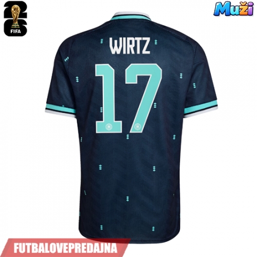 Lacne Muži Futbalové dres Nemecko Florian Wirtz #17 MS 2026 Krátky Rukáv - Preč